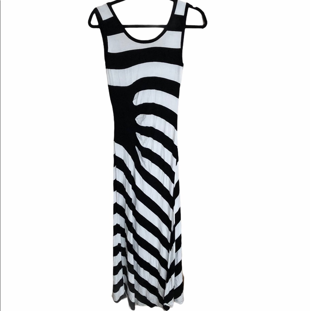 Black and White Maxi Dress